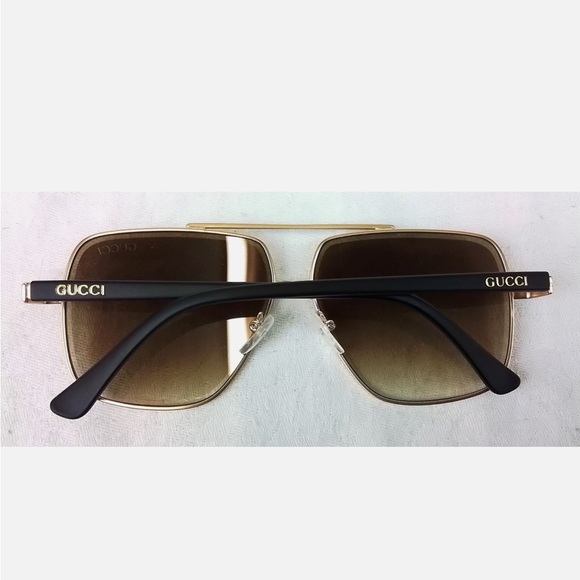 Gucci Sunglasses 1992 58-15-140 Made in Italy Brown Black #W3724 - Picture 4 of 4
